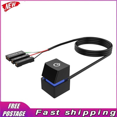 Colorful LED Computer Desktop Switch PC Motherboard External Power On/Off Button