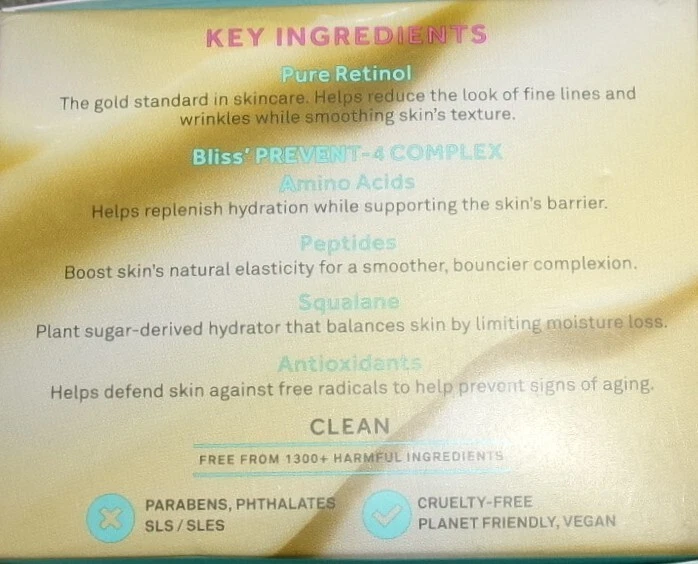 Bliss • Youth Got This • PREVENT-4 HIDRATANTE PROFUNDA 1 fl oz NUEVO Foto 3 de 4