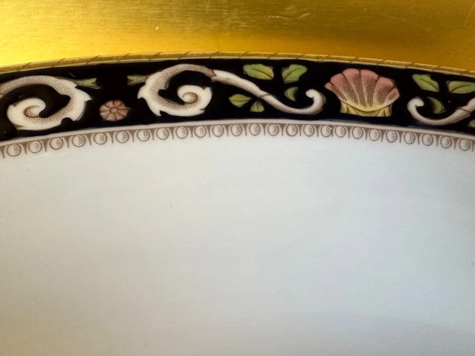 Wedgwood 6 peças configuração jantar Runnymede padrão azul cobalto, perfeito estado (4 disponíveis) - Imagem 4 de 4