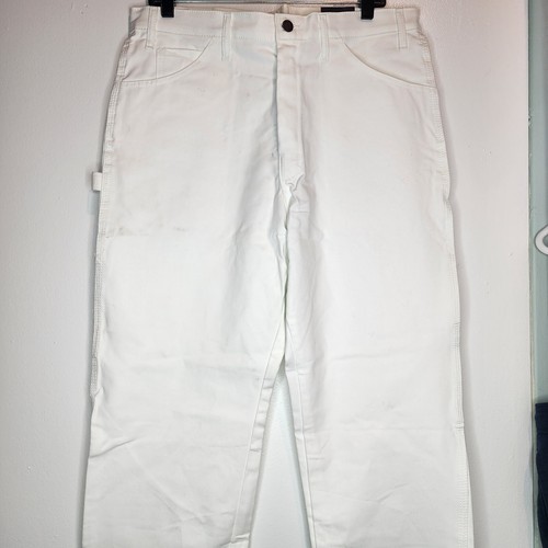 Dickies 34x32 Multiple Tools Pockets & Loops Paint Pant White - Picture 3 of 8