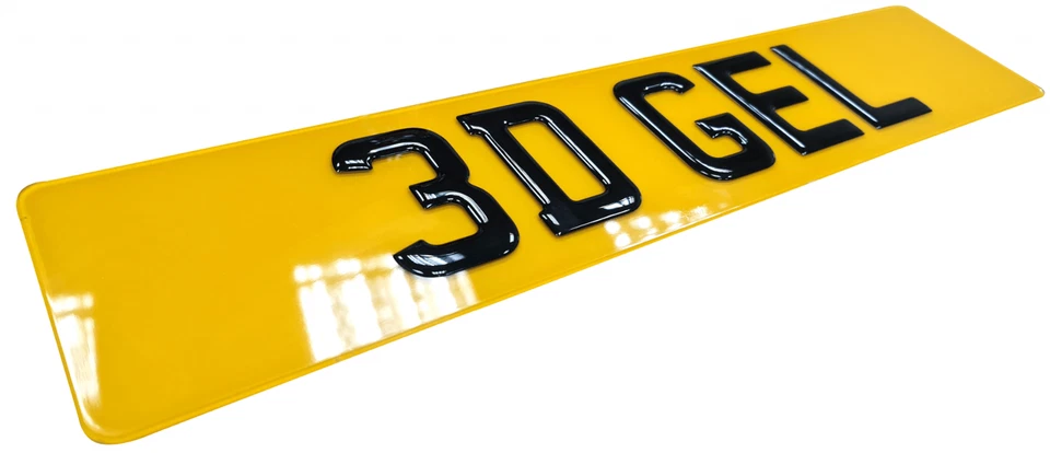3D Premium Gel Digits on FRONT & REAR Full Size Novelty Show Plates - Assembled — 第 3/4 张图片