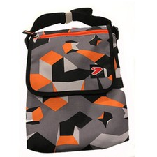 Tracolla porta tablet regolabile SEVEN tempo libero 2 tasche arancione e grigio