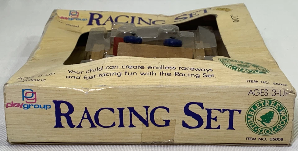 Playgroup All Wood playgroup racing set all wood Tumbletree Toys - Image 2 of 4