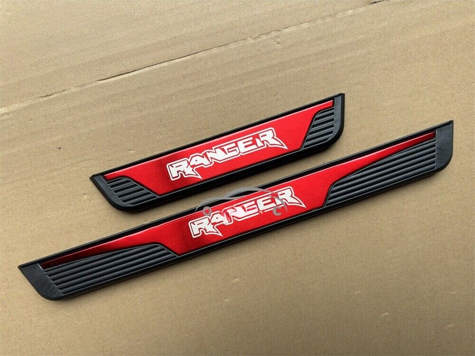 For Ford Ranger steel Accessories Door Sill Scuff Plate Guard Protector