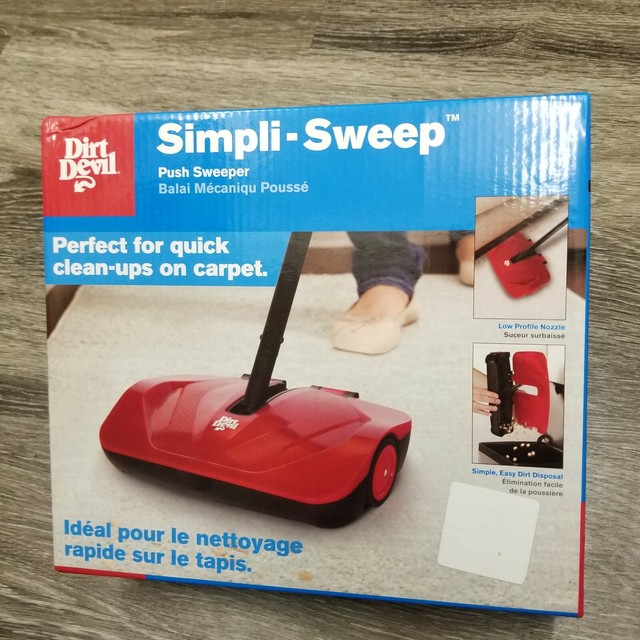 dirt devil manual sweeper