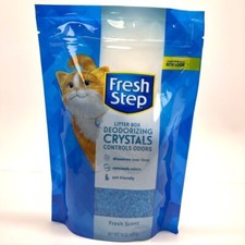 Fresh Step Litter Box Deodorizing Crystals Fresh Scent Odor Control 15oz Bag New