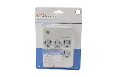 GE 6-Outlet Advanced Surge Protector 1200 Joules - 14099
