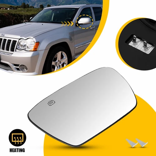 Driver Side Mirror Glass 2005-2010 For Jeep Grand Cherokee CH1324102