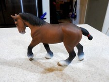 Safari Ltd Clydesdale Stallion Horse Figure Figurine Model 2004 Toy
