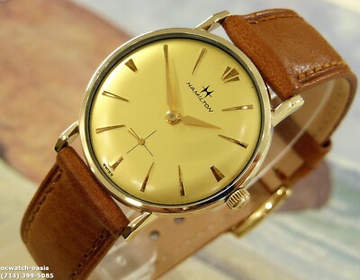1960's Vintage HAMILTON Manual wind, Stunning Champagne Dial, Serviced& Warranty