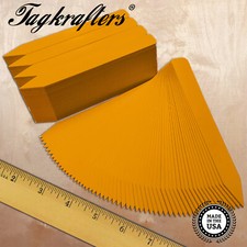 GOLD 6" x 5/8" Plastic Plant Labels Plant Stakes Markers Nursery Tags USA Made