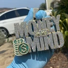 14K Gold Plated Huge Money on My Mind Jumbo Hip Hop Pendant Iced Flooded Out CZ