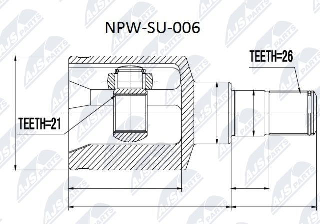 NTY NPW-SU-006 Joint Kit, drive shaft for SUZUKI