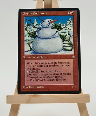 Goblin Snowman Ice Age  Magic Karte  MTG  englisch (Goblinschneemann)