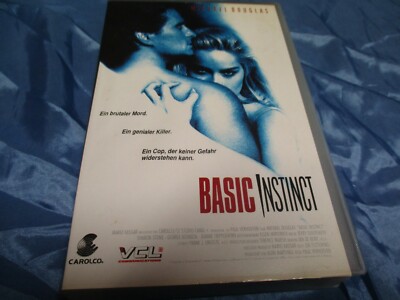 Basic Instinct , Video  Film , VHS , Spielfim , Erotik Thriller , 1991 , Kult