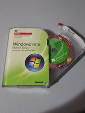 Vintage Microsoft Windows Vista home basic software upgrade 32 bit w/license      