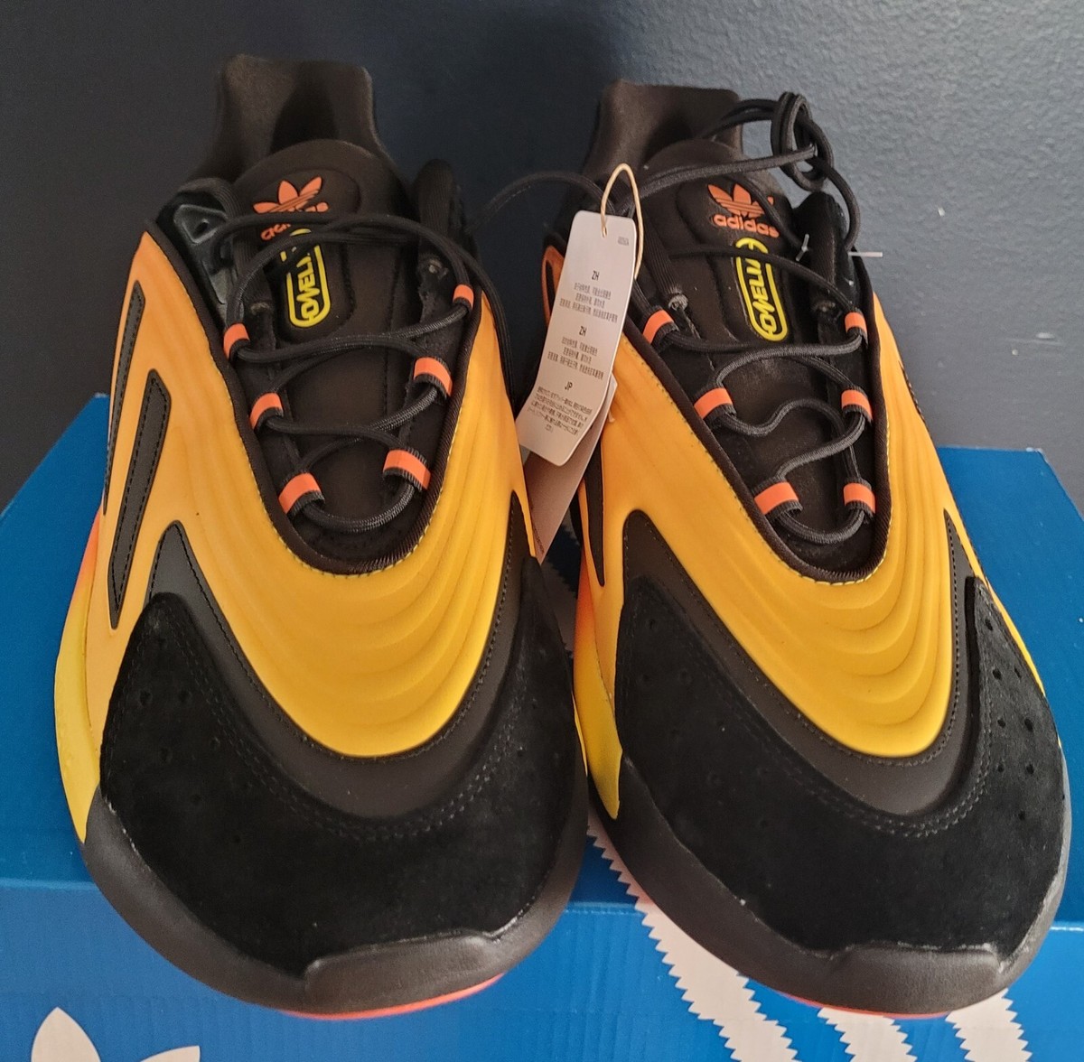 オーレリア Size 14 - Adidas Ozelia Black Semi Impact Orange for sale online