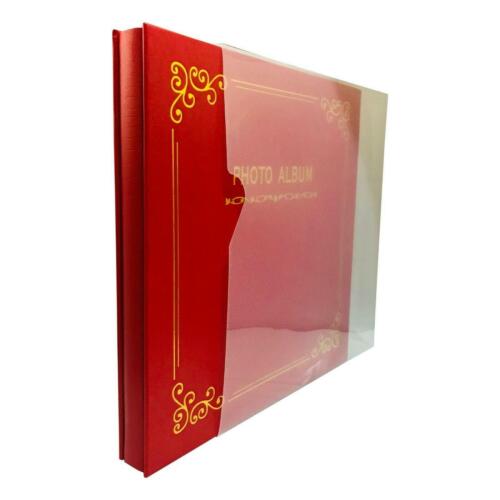 Premium Quality Large Self Adhesive Photo Album Hold Various Size Picture Red - Picture 1 of 7