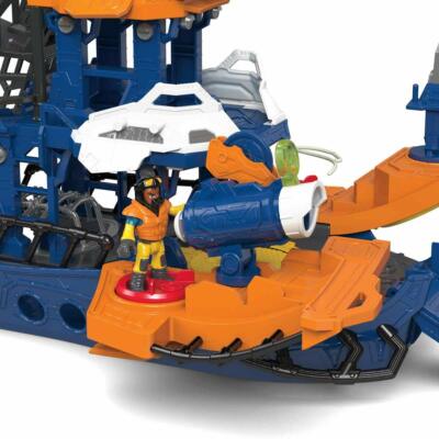 Fisher Price Imaginext Deep Sea Mission Command Ship Boat DFX93