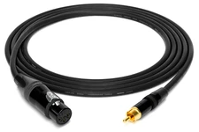 1 to 25 Feet Mogami 2534 Neutrik Gold XLR-F to RCA balance Star Quad Audio Cable