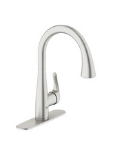 GROHE Elberon 30211DC1 Single Handle Pull-Down Kitchen Faucet Super Steel