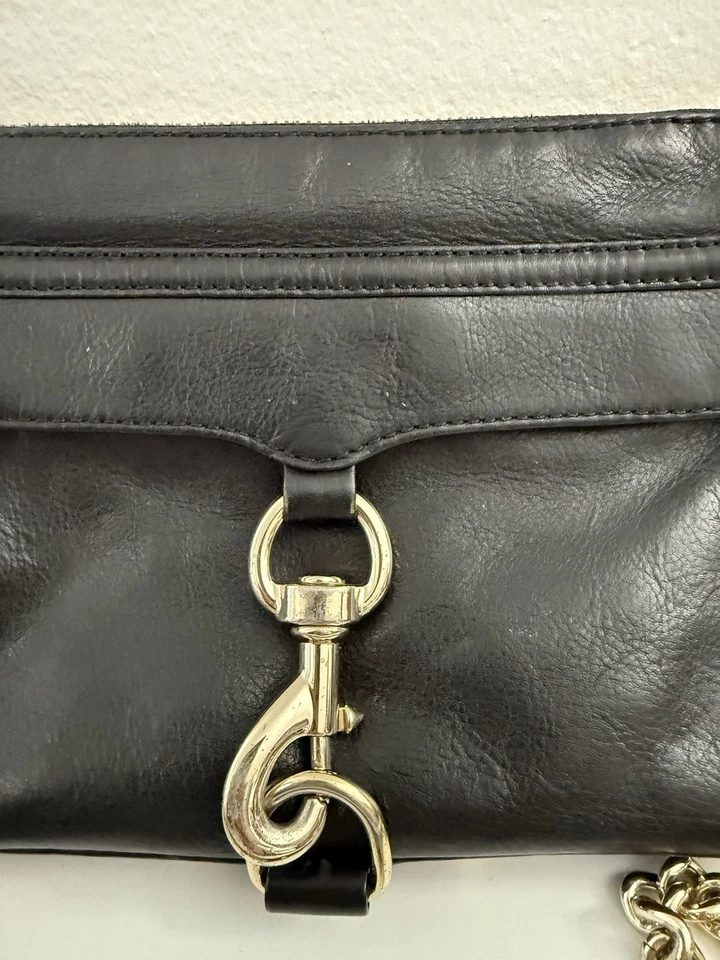 Bolso Bandolera Convertible de Cuero Negro Rebecca Minkoff MAC de Colección Foto 3 de 4
