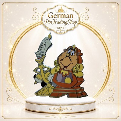 Disney Pin Cogsworth and Lumiere ( Beauty And The Beast) Disneyland Paris 2023