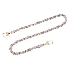 24" Purse Chain Strap with Buckles for Shoulder Purple  Gold 