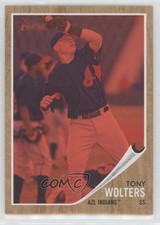 2011 Topps Heritage Minor League Edition Red Tint 196/620 Tony Wolters #188 c7w