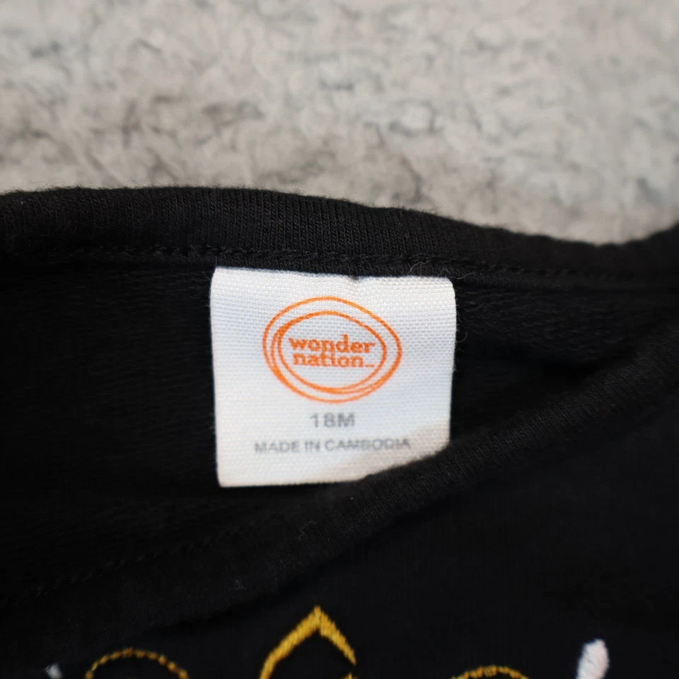 New Orleans Saints Dress Baby Girl 18M Black w Gold NFL football - Image 3 of 4