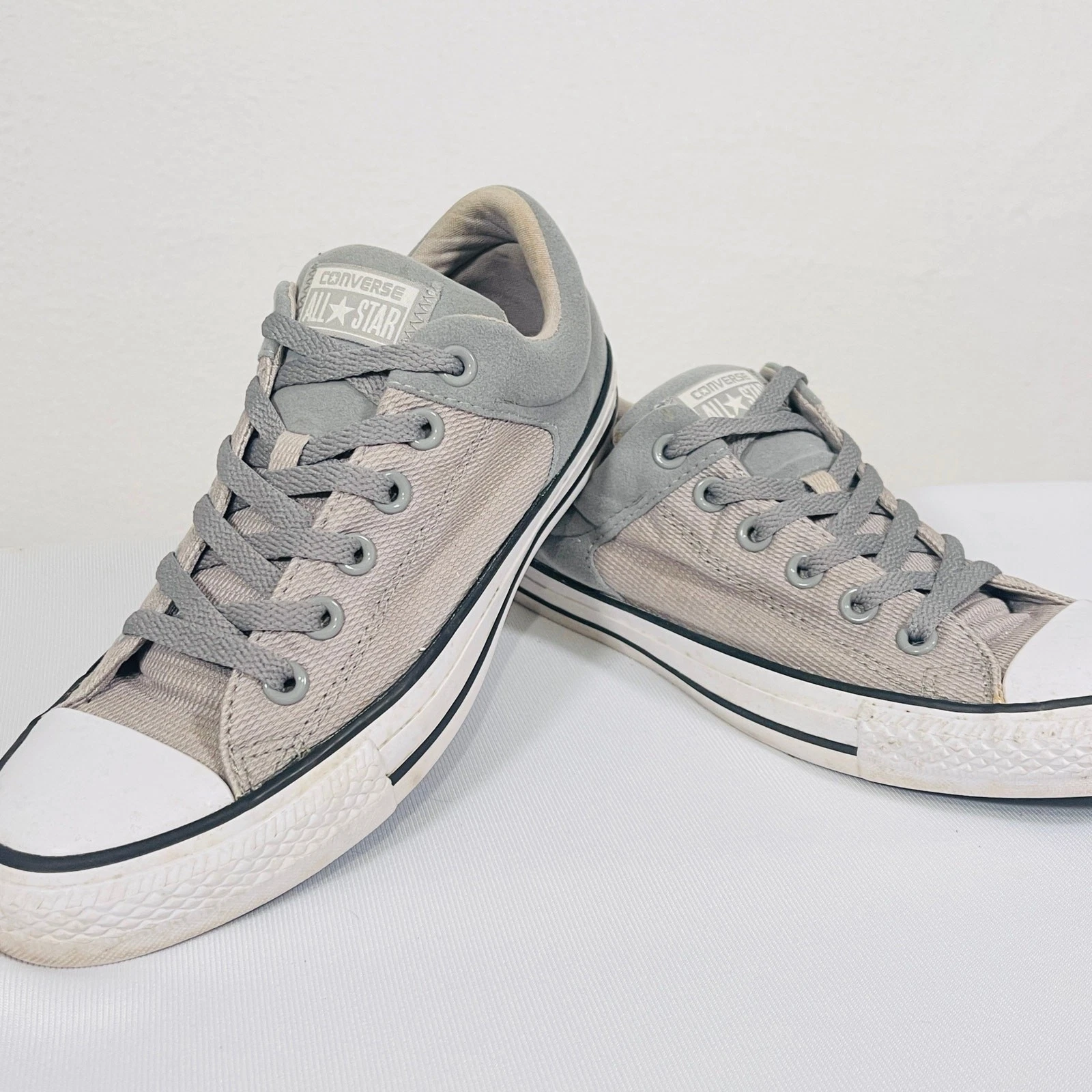 Scarpe da skater Converse All Star donna 8 5 grigio linguetta spessa sneakers basse