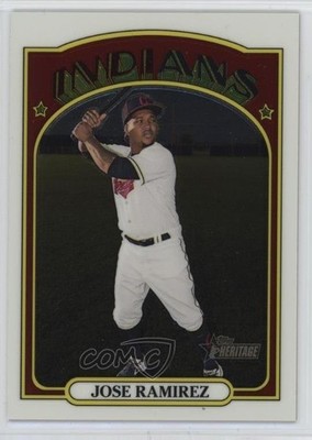 2021 Topps Heritage Chrome 780/999 Jose Ramirez #297 yq2