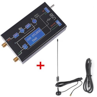 VHF/UHF -Bänder Empfänger Mit Antenne 100 KHz-1.7GHz Aluminiumteller Bandanzeige