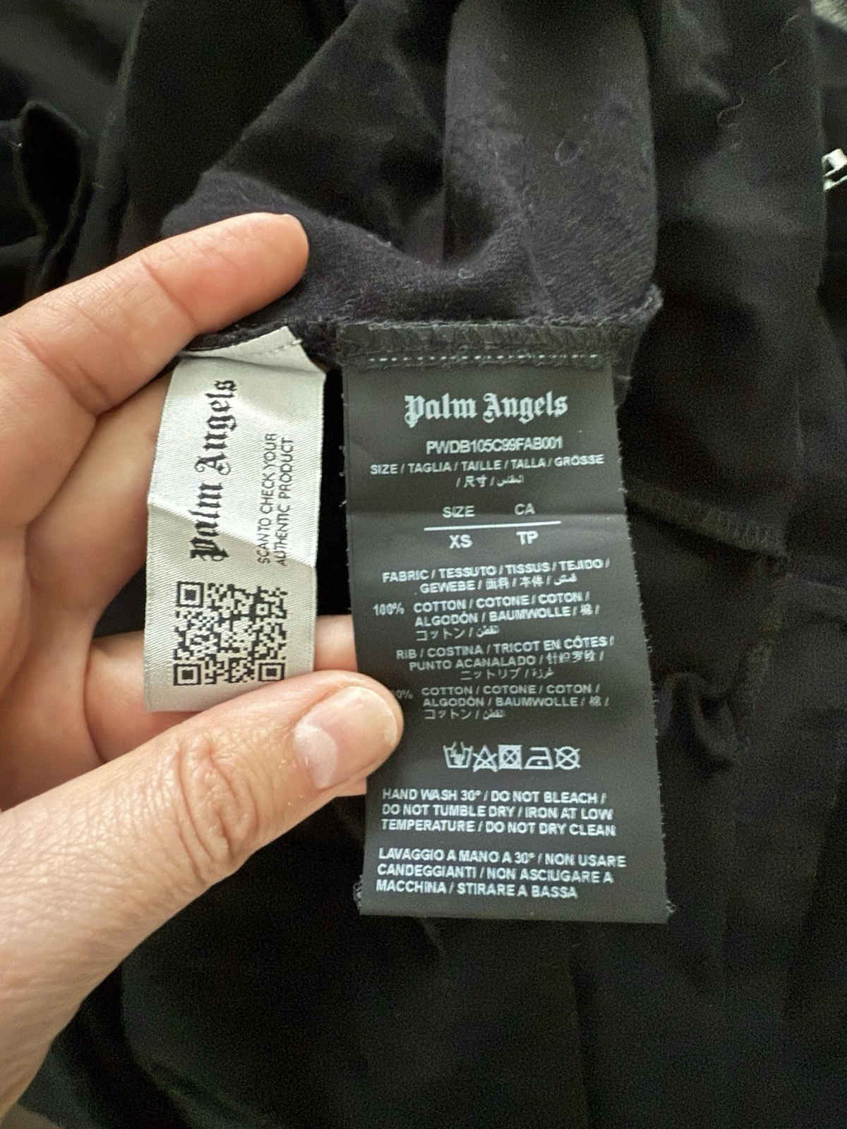 PALM ANGELS abito angeli delle palme nero