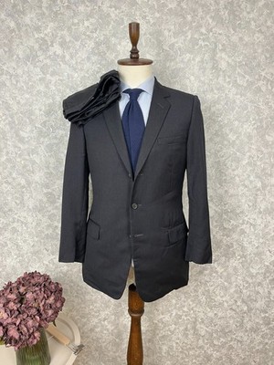 Mens Dior Homme Charcoal Wool 2 Piece Italy Made Formal Suit 40, EU 50 W36 L30