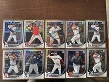 10 mixed lot of Bowman Chrome mega mojo refractors baseball!!