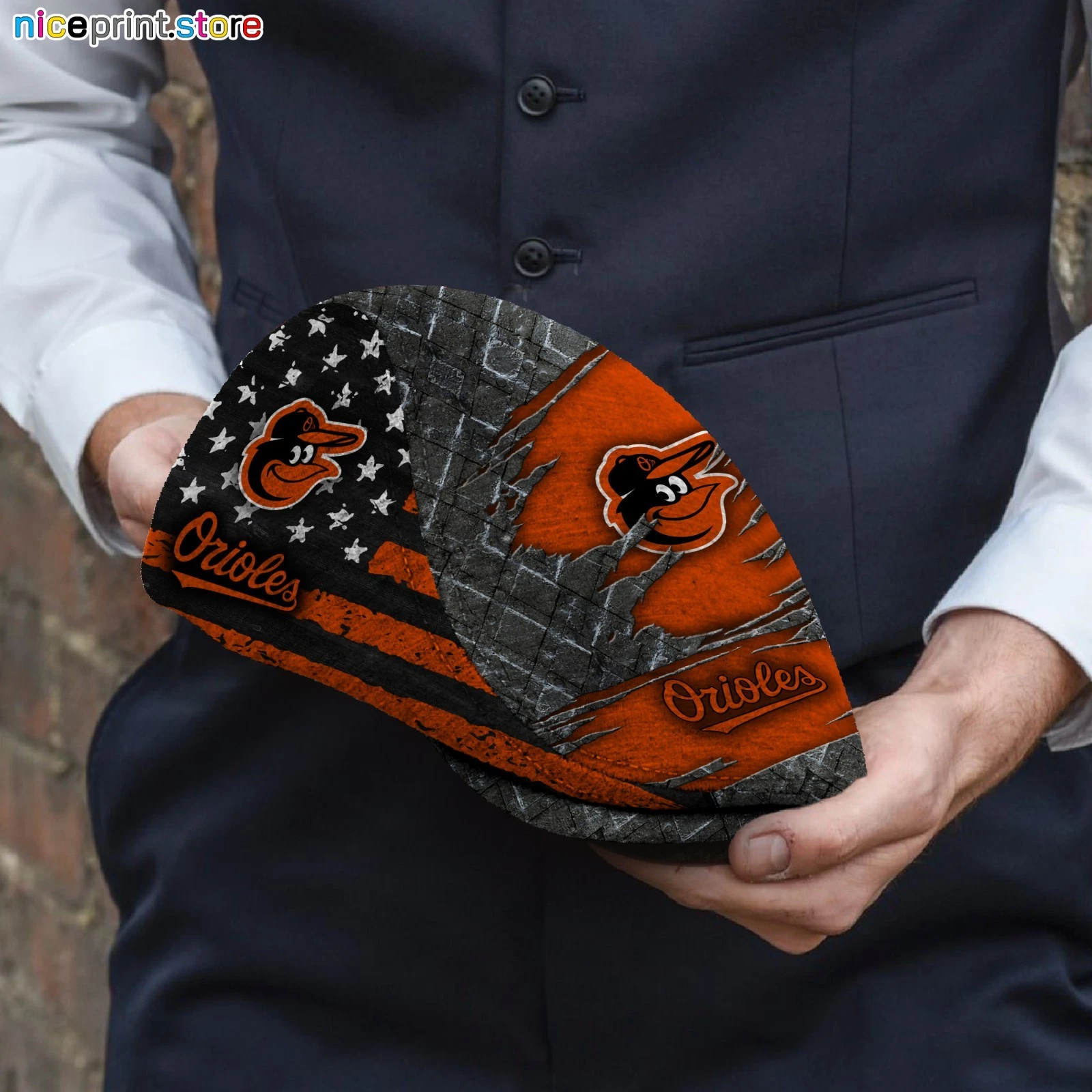 Baltimore Team Orioles Jeff Cap Custom Jeff Cap Driving Cap Golf Cap