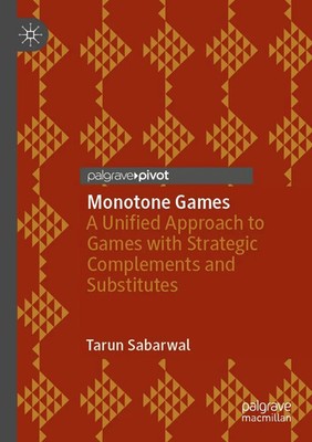 Tarun Sabarwal | Monotone Games | Taschenbuch | Englisch (2021) | xiii