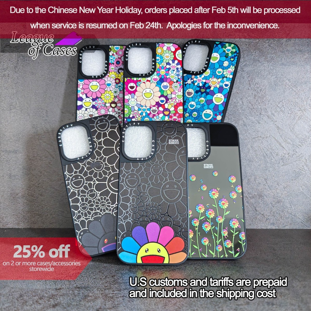 Murakami Casetify Mirror Case for iPhone 13-17 optional MagSafe