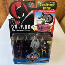1994 Kenner Deluxe Ground Assault Batman Animated Series Figure New Fast Ship