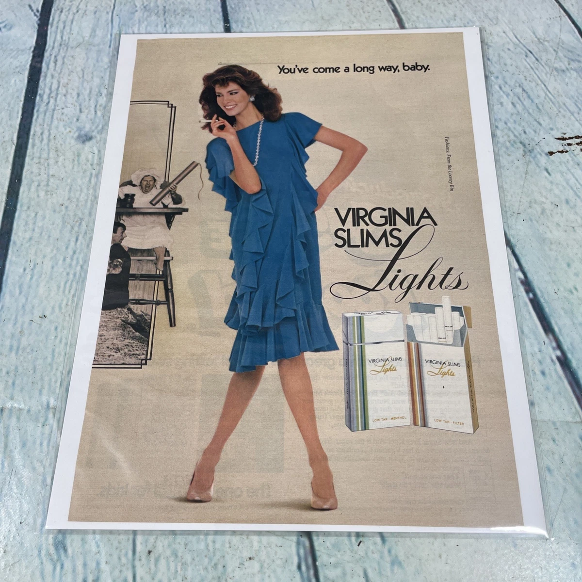 Virginia slims バージニアスリム 白水着 自販機プラ ポスター virginia slims ad products for sale | eBay