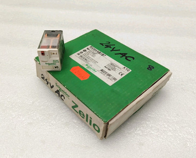 8 pcs Schneider Electric RXM4AB2B7 Miniature relay /4CO  6A  24 VAC 50/60Hz+LED