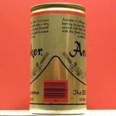 Andecker Beer 12 oz Test A/F Can Pabst Brewing Company I-79 High Grade