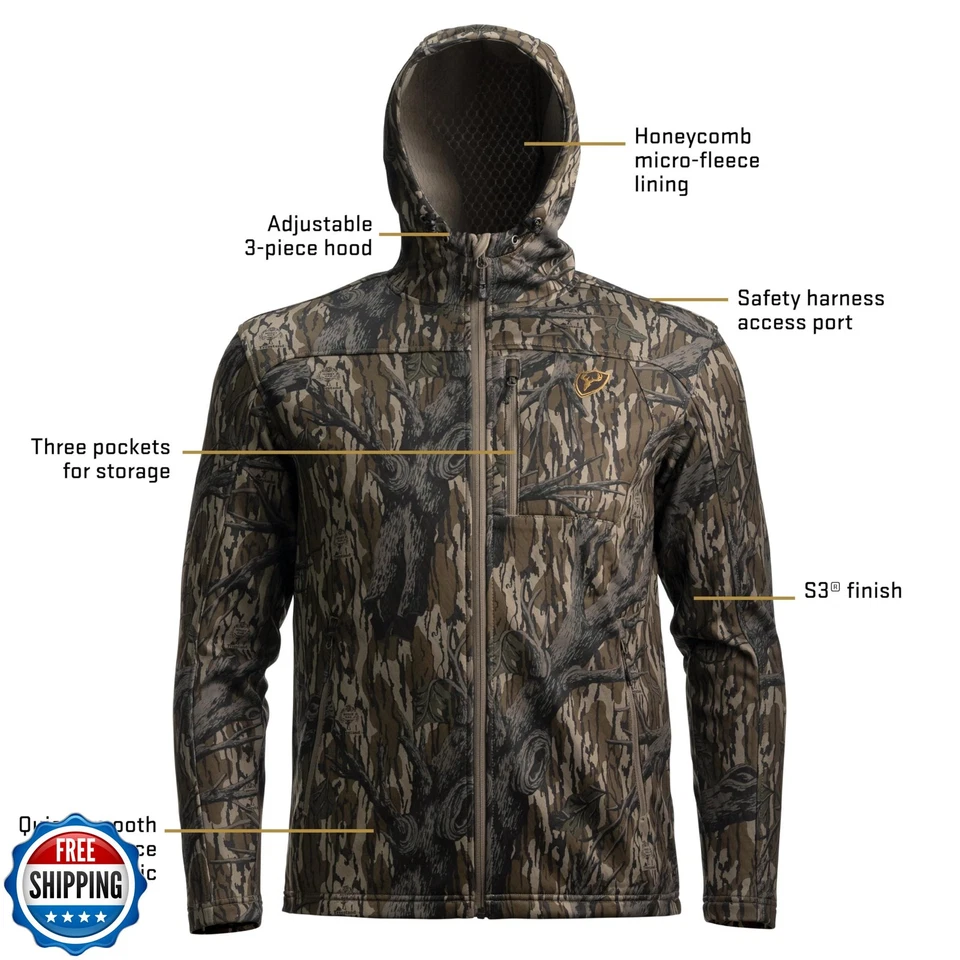 SCENTBLOCKER Shield Series Silentec Midweight Jacket, Camo Hunting Clothes fo - Image 3 of 4