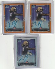 2015 Bowman Chrome Terrence Magee Orange etc auto lot with low serial #'d
