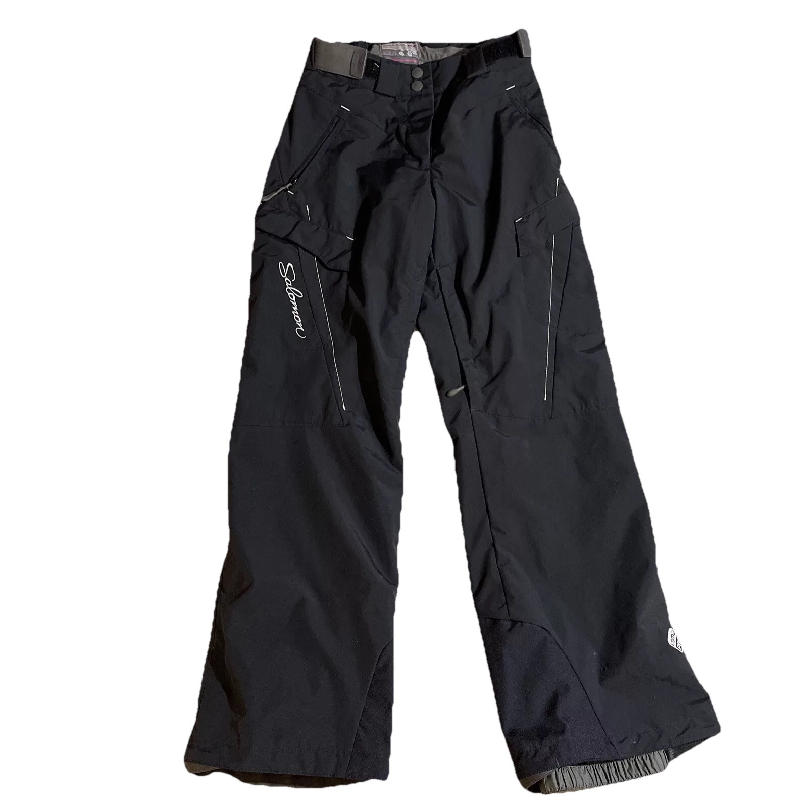 Pantaloni da sci da neve Salomon adulti XS neri Clima Pro unisex usati in ottime condizioni!