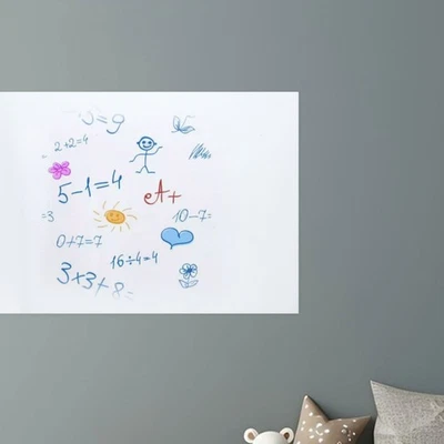 White Board Stick on Wall Large Dry Erase Whiteboard Paper Stickers - image 1 of 4