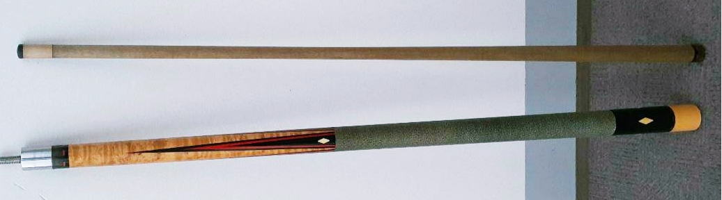 Paul Huebler Custom billiard cue Bat and Shaft Vintage Out of