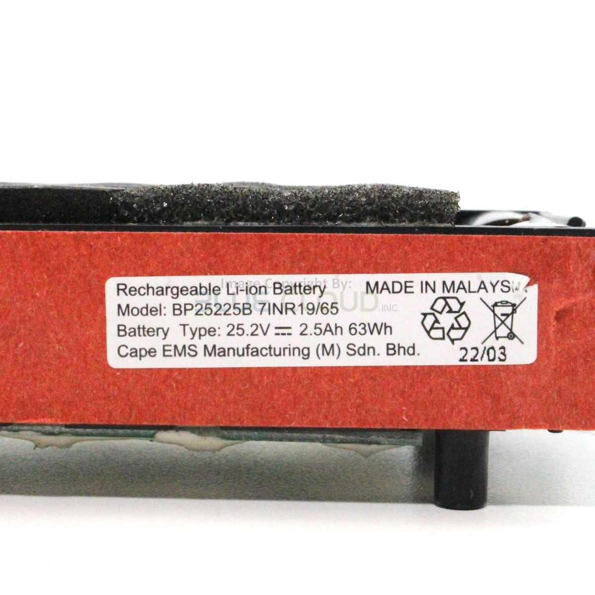Genuine Eureka NEC380 LI-ION RECHARGEABLE BATTERY 25.2V 2.5A 63Wh
