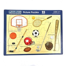 Puzzle Patch 25 Pc Tray Puzzle Vintage 1992 SPORTS